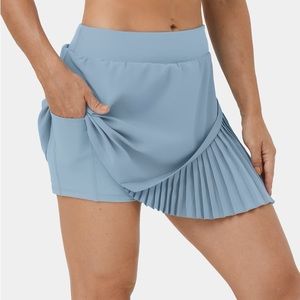 In My Feels Everyday 2-n-1 Pleated Patchwork Tennis Skirt-Kinetic